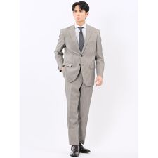 【ストレッチウォッシャブル】タカキュー 2ボタン2ピース ビジネスセットアップスーツ 千鳥シロ×クロ