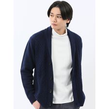 【ストレッチ ハンドウォッシャブル】タカキュー ショール ニットカーディガン