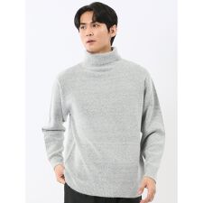 【ストレッチ ハンドウォッシャブル】タカキュー 天竺 タートルニットセーター