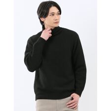 【ストレッチ ハンドウォッシャブル】タカキュー 天竺 タートルニットセーター