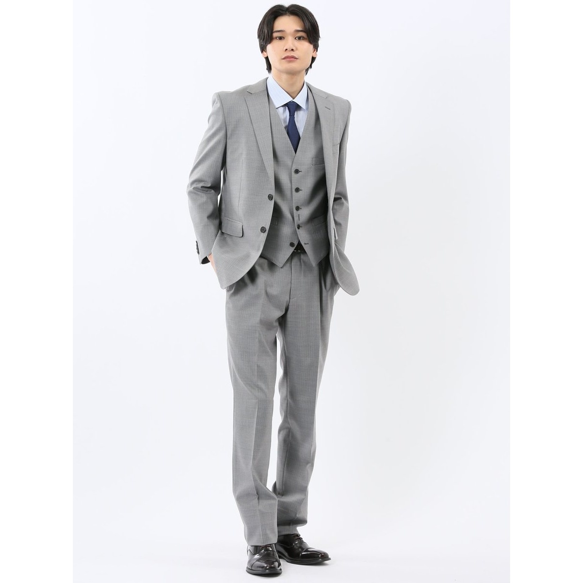 ウール SUPER100'S】アレキサンダージュリアン 2ボタン3ピース