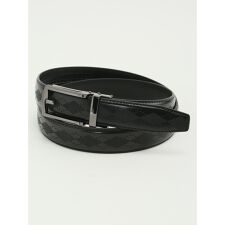 【アジャストフリー 表牛革】タカキュー アーガイル型押しベルト