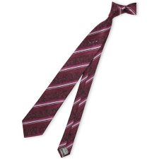 【モード ラインストーン付き】レノマオム シルク ナロータイ 7.0cm幅