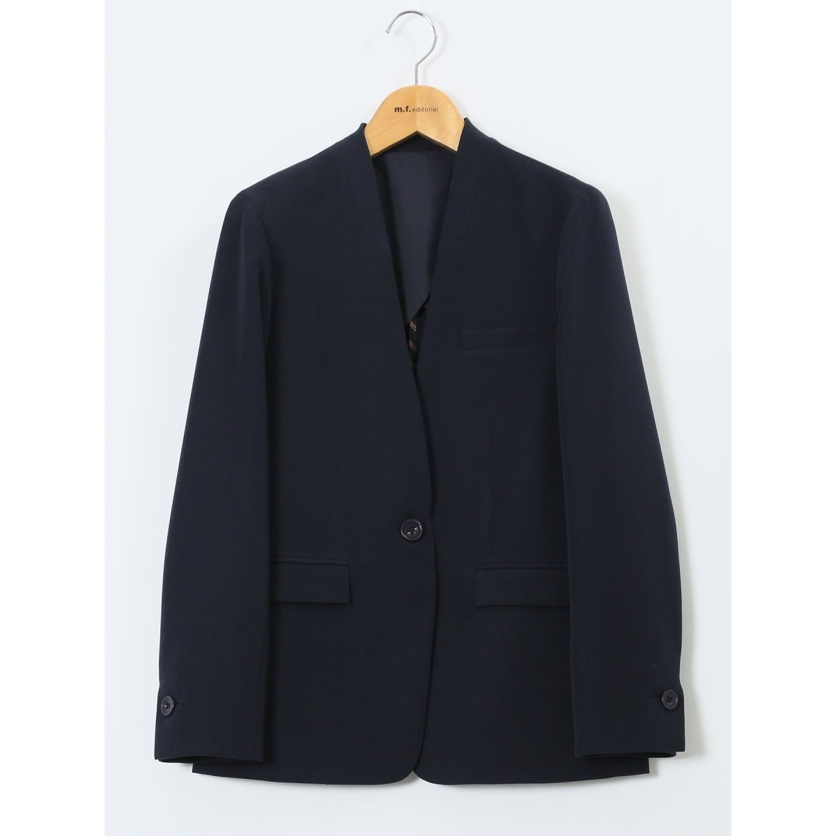 ダブルクロス カラーレスジャケット 紺(セットアップ可能