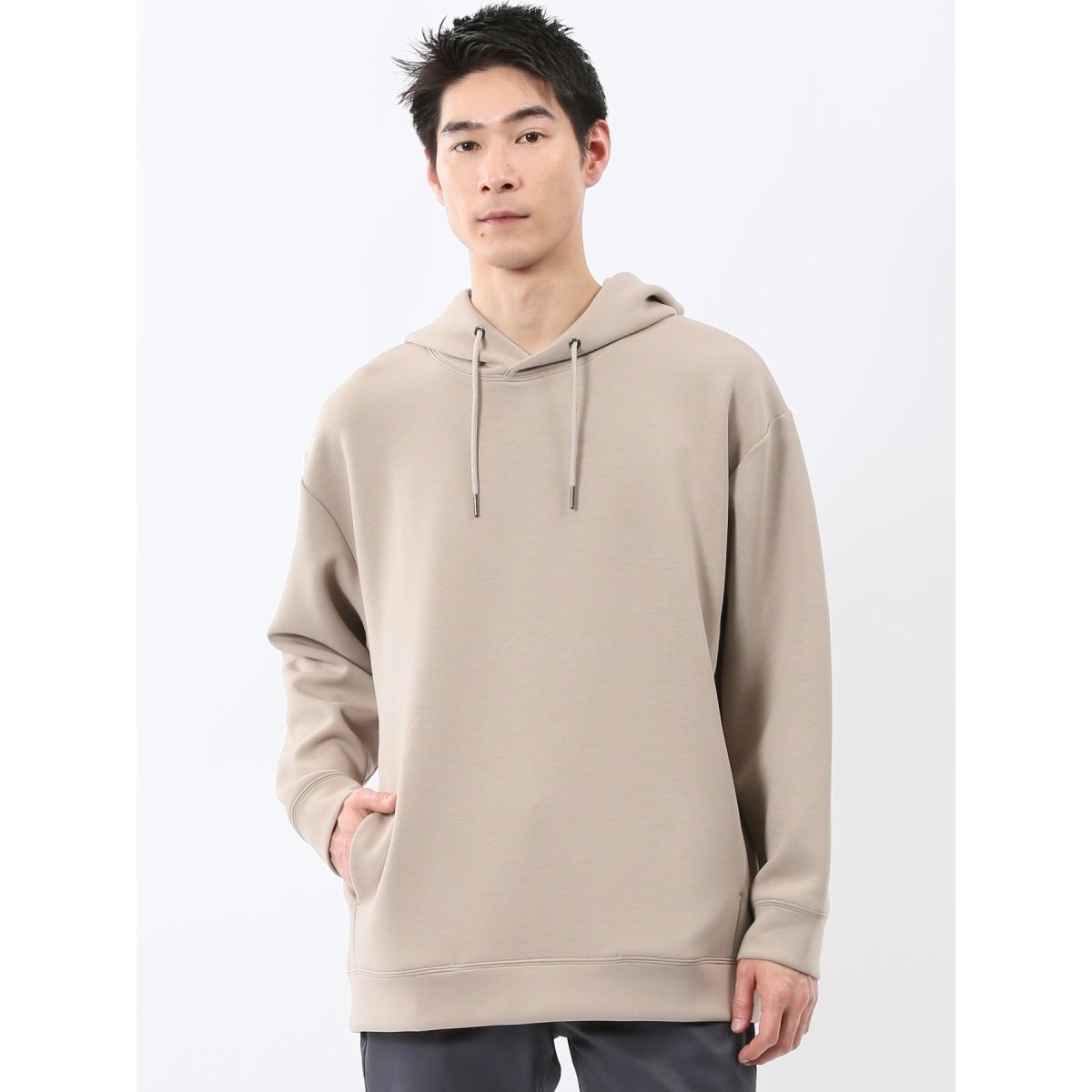 【ストレッチ イージーケア】タカキュー ソフトダンボール プルパーカー