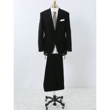 【リクルート セレモニー 冠婚葬祭】タカキュー ストレッチ 2ボタン2ピース フォーマルスーツ