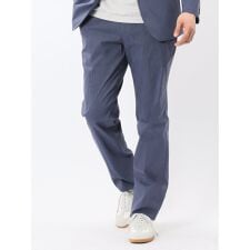 【ストレッチ ウォッシャブル】タカキュー ノータック ビジネス パンツ 青(セットアップ可能)