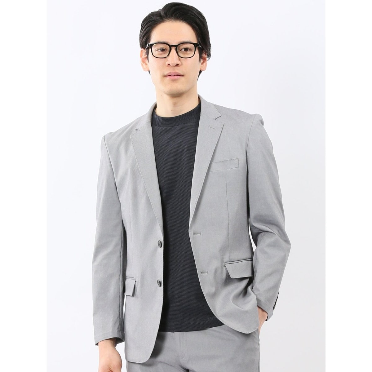 ジャケット メンズ ビジネス セットアップ可能 ストレッチ