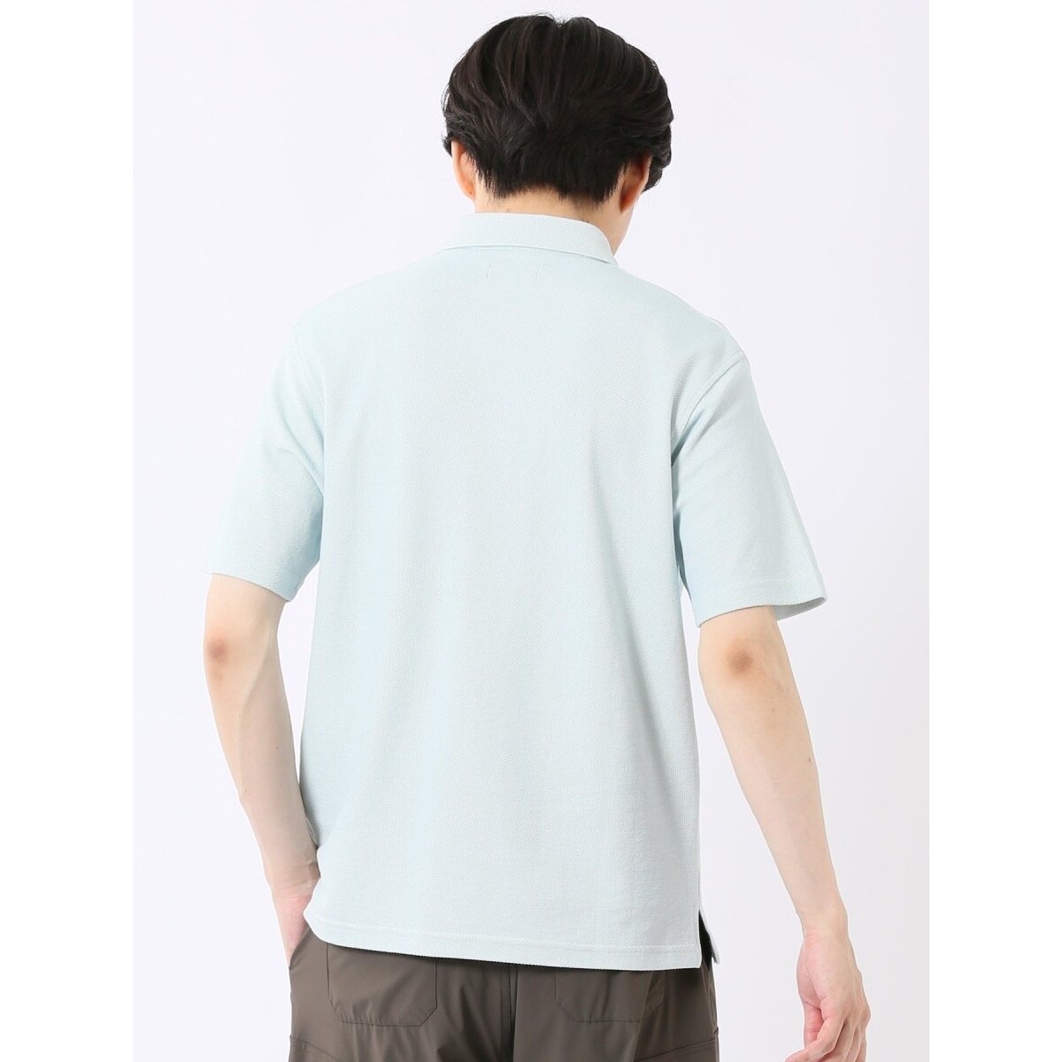 メランジ 鹿の子 ボタンダウン 半袖 ポロシャツ | タカキュー(TAKA-Q
