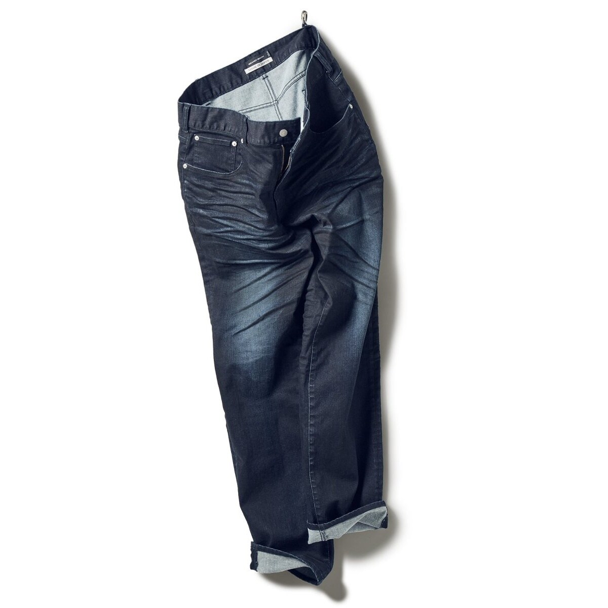 美しい 大きいサイズ グランバック Grand Back Made ブラックコーティングデニム Japan In パンツ
