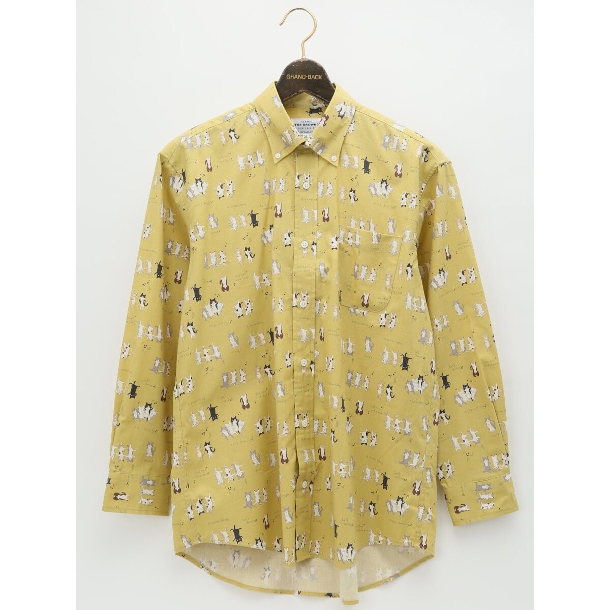 大きいサイズ】CLASSIC THE BROWNS 日本製 綿100％ ボタンダウン 長袖