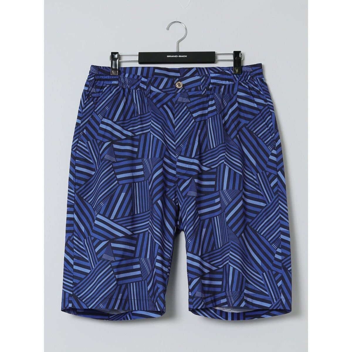 ルコック Lサイズサッカー素材春夏青柄レディースゴルフショートパンツ