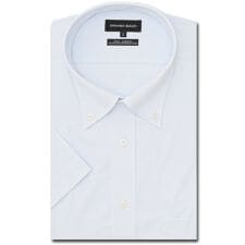 グランバック(GRAND-BACK)の【大きいサイズ ストレッチ 吸水速乾 ノーアイロン】グランバック ボタンダウン半袖ニットシャツ