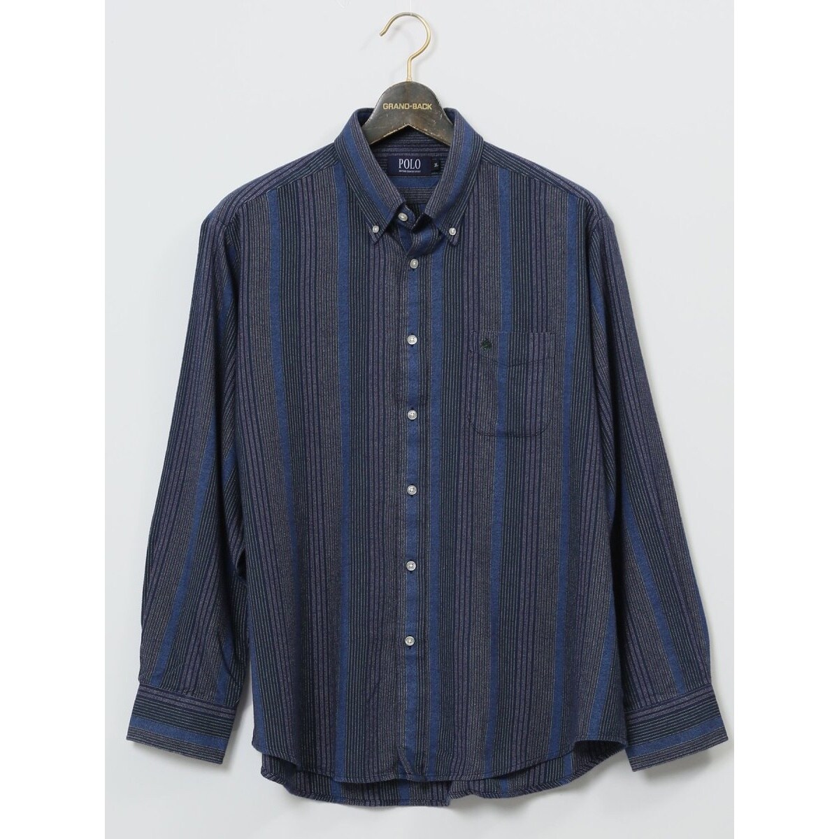 ﾄﾚｯｷﾝｸﾞ L/S NYLON DENIM NUPTSE SHIRT (ロングスリーブナイロン