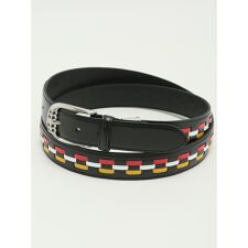 グランバック(GRAND-BACK)の【大きいサイズ】【牛革】キース スリーライン レザーベルト