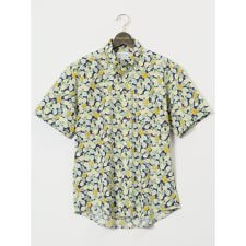 グランバック(GRAND-BACK)の【大きいサイズ】【日本製】【綿リップル】【吸水速乾】ボタンダウン半袖シャツ