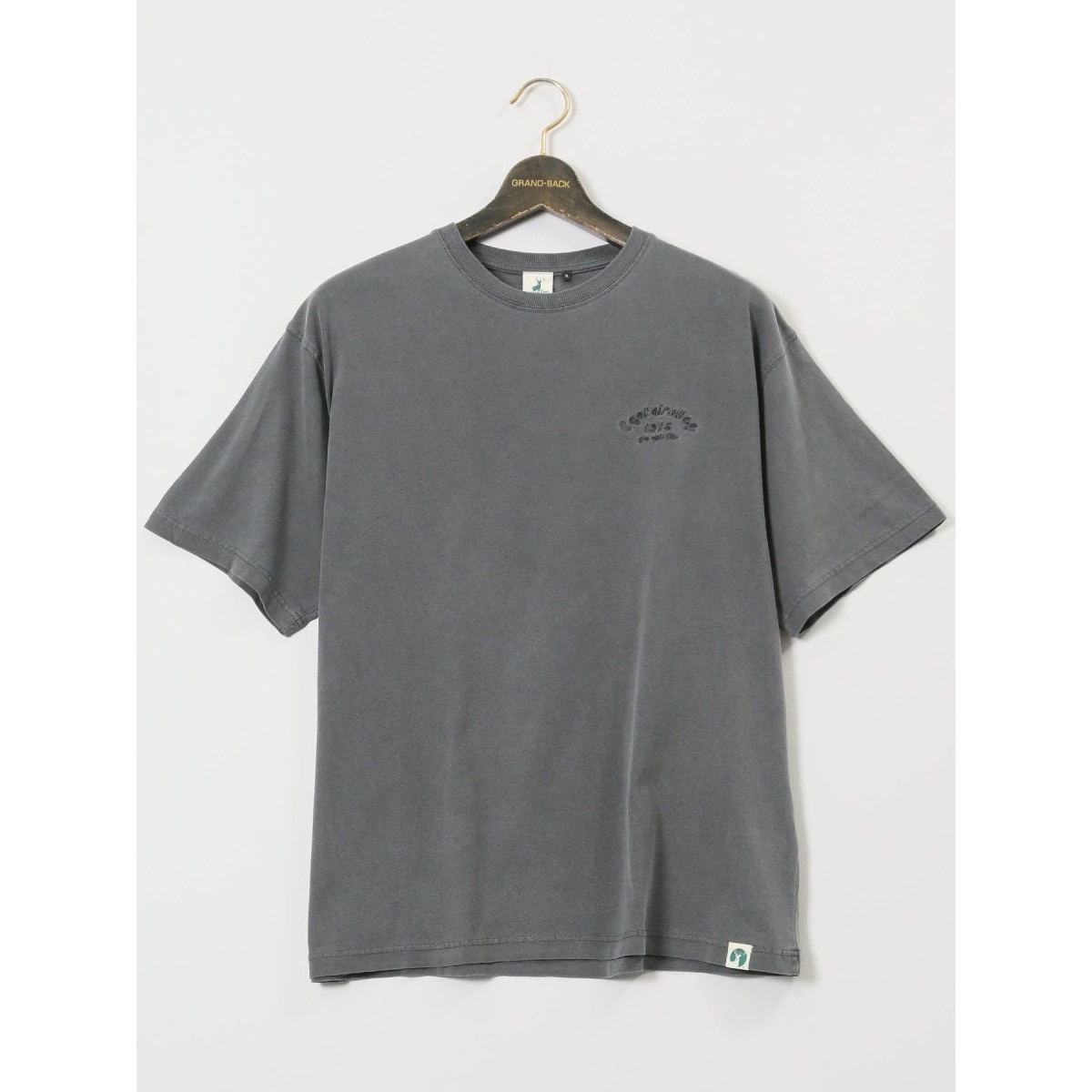 【大きいサイズ】エスパスヴェール 綿天竺 ペンギン クルーネック半袖Ｔシャツ GRAND-BACK 【大きいサイズ】エスパスヴェール/ESPACE VERT 綿