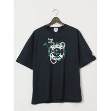 【大きいサイズ】シナコバ 綿シルケット クルーネック半袖Tシャツ