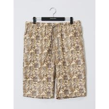 グランバック(GRAND-BACK)の【大きいサイズ】セロニアス ライトリップル 総柄ショートパンツ