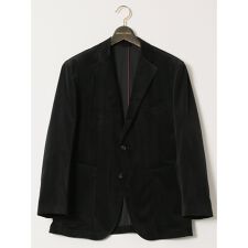 【大きいサイズ 表地ストレッチ】グランバック 光沢ストレッチ ポリコール 2ボタンジャケット