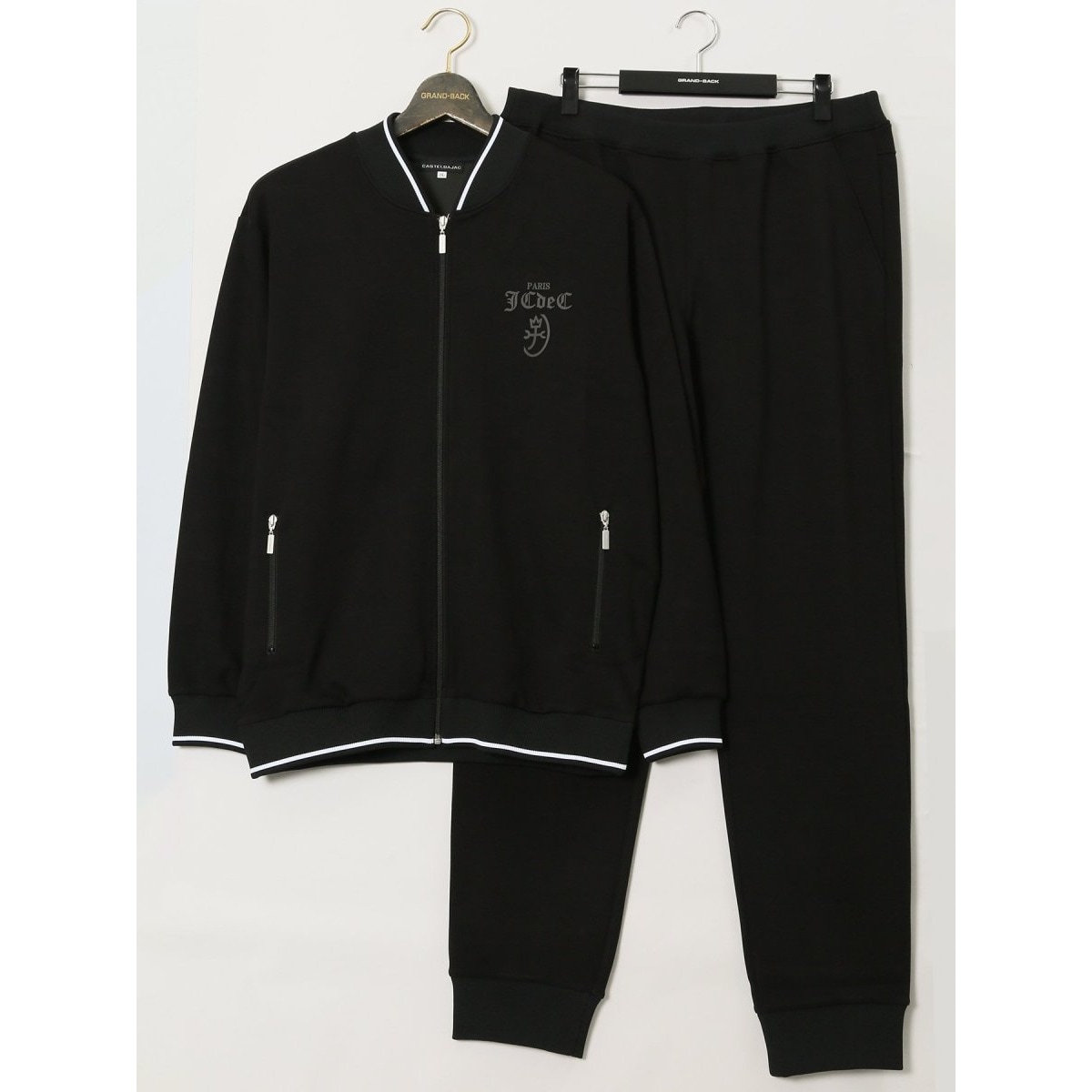 グランバック（GRAND−BACK）/【大きいサイズ ストレッチ】カステルバジャック ストレッチ スエット 上下セット 大きいサイズ ストレッチ】カステルバジャック ストレッチ スエット