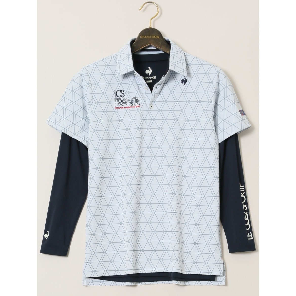 大きいサイズ ストレッチ UV】ルコックスポルティフ ゴルフダイヤ柄