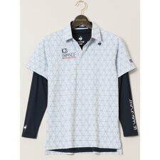 グランバック(GRAND-BACK)の【大きいサイズ】ルコックスポルティフ ゴルフ 長袖インナー付き 半袖ポロシャツ