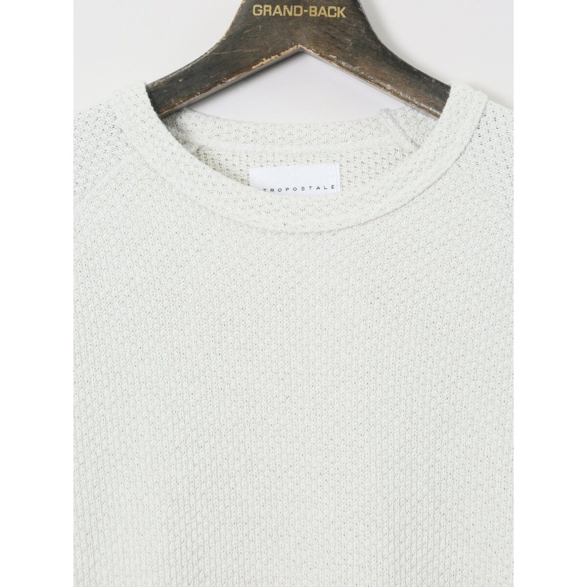 大きいサイズ】エアロポステール ローゲージ鹿の子 クルー長袖オーバー