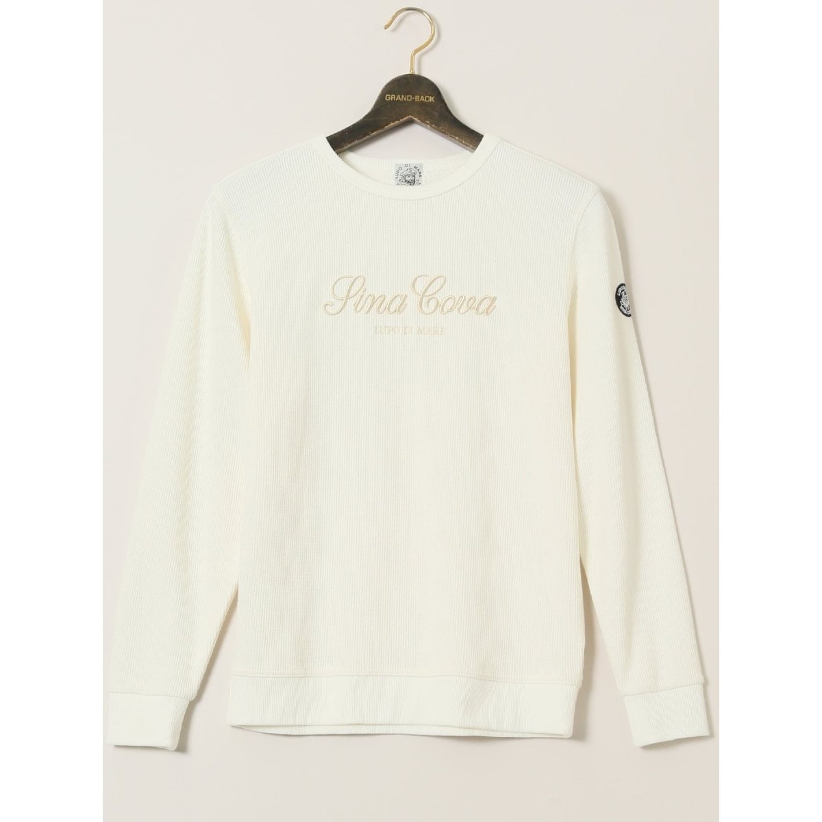 グランバック（GRAND−BACK）/【大きいサイズ 綿100％】シナコバ 針抜き クルー長袖プルオーバー 大きいサイズ 綿100％】シナコバ 針抜き クルー長袖プルオーバー