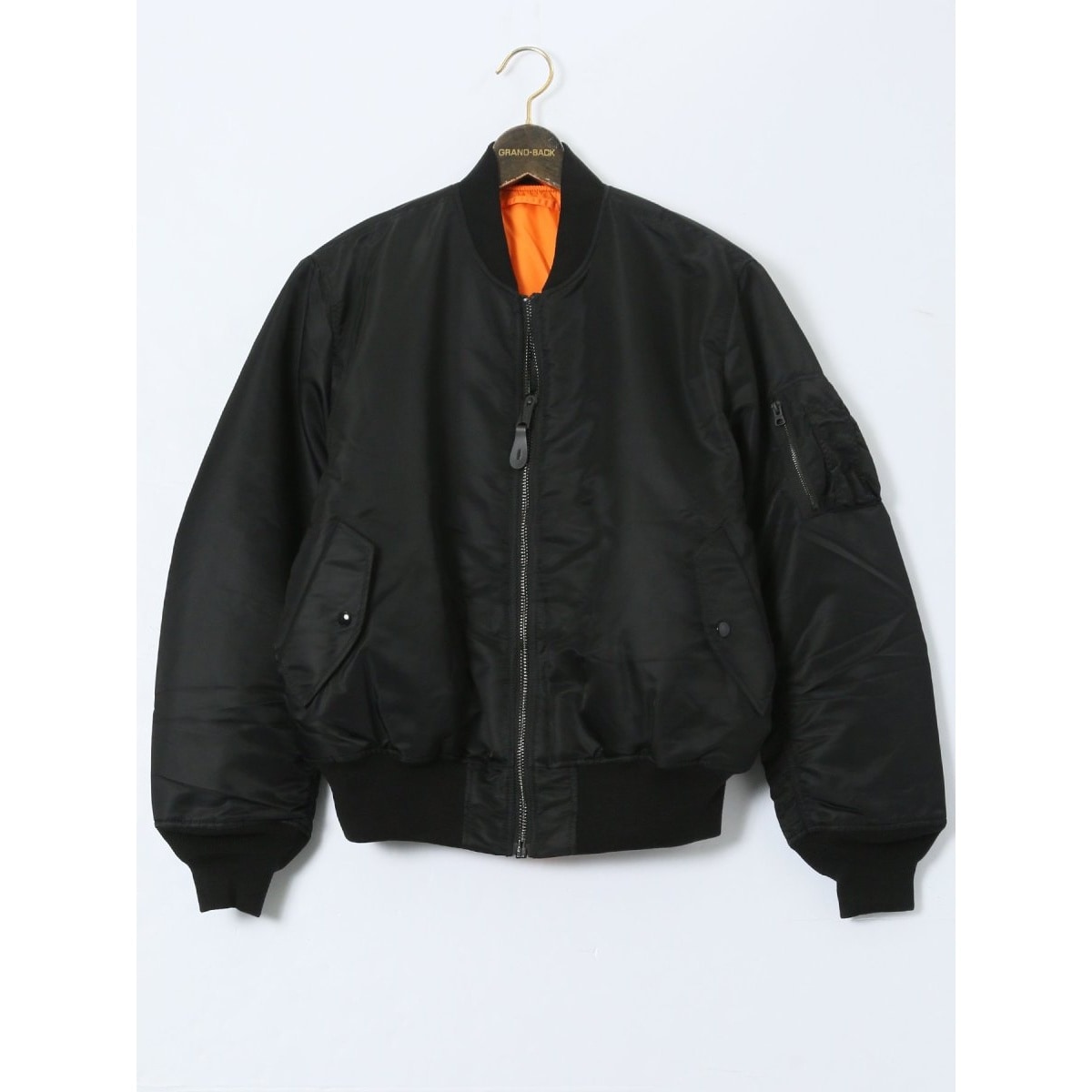 グランバック（GRAND−BACK）/【大きいサイズ】バレーアパレル MA−1 フライトナイロンジャケット 大きいサイズ】バレーアパレル MA-1 フライトナイロンジャケット