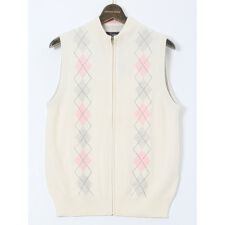 グランバック(GRAND-BACK)の【大きいサイズ】グランバック/GRAND-BACK カシミヤ100％ フルジップ ニットベスト