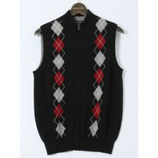 グランバック(GRAND-BACK)の【大きいサイズ】グランバック/GRAND-BACK カシミヤ100％ フルジップ ニットベスト