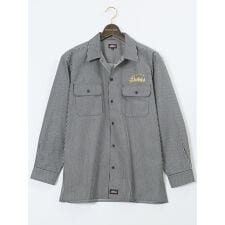 【大きいサイズ】ジュニュイン ディッキーズ 綿混ツイル ワークシャツ