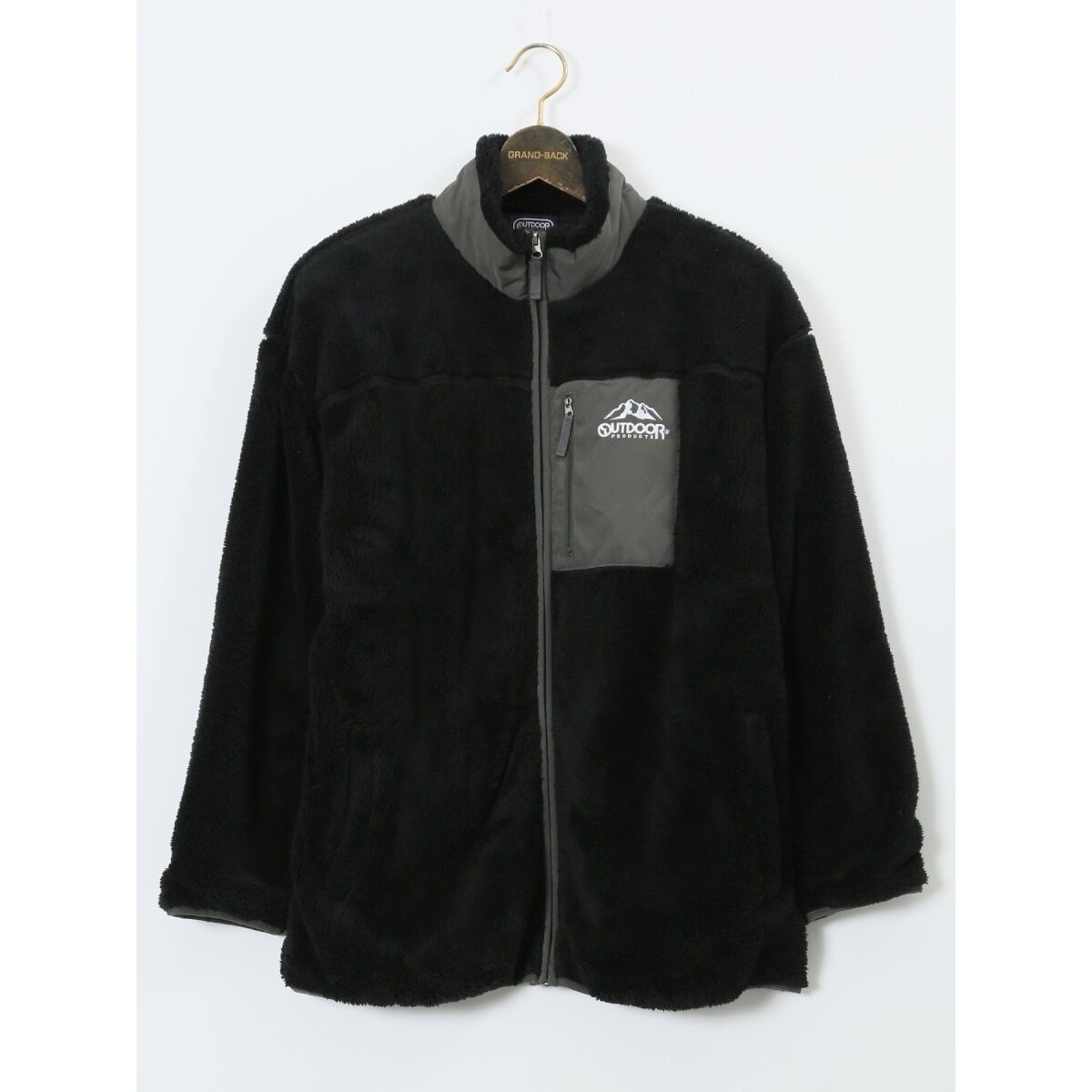 グランバック（GRAND−BACK）/【大きいサイズ】アウトドアプロダクツ ボアフリース フルジップ スタンドジャケット 大きいサイズ】アウトドアプロダクツ ボアフリース フルジップ