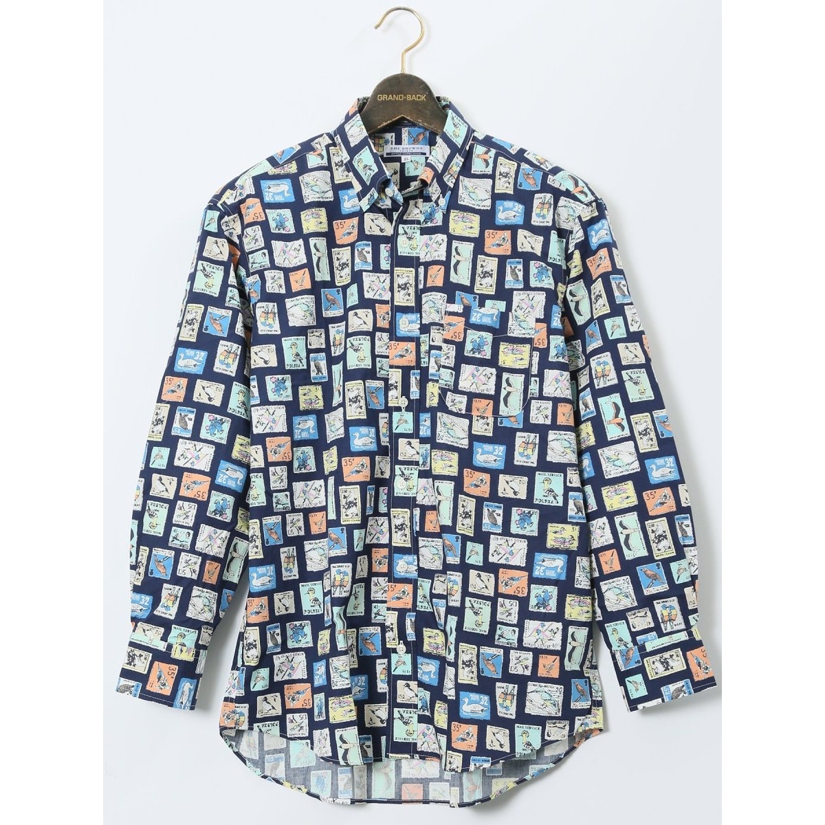 大きいサイズ】CLASSIC THE BROWNS 日本製 綿ブロード ボタンダウン