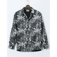 【大きいサイズ】ルイシャブロン 長袖シャツ&半袖Ｔシャツ アンサンブル