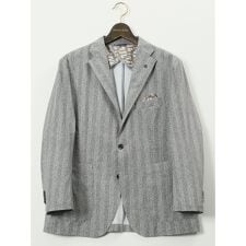 【大きいサイズ】ジーステージ エアーウィンドウ 2ボタン ジャケットト(セットアップ可能)