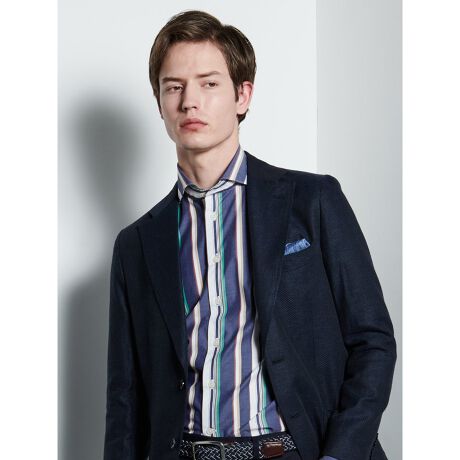 コットンストライプ カッタウェイ長袖シャツ M F エディトリアル M F Editorial ファッション通販 マルイウェブチャネル