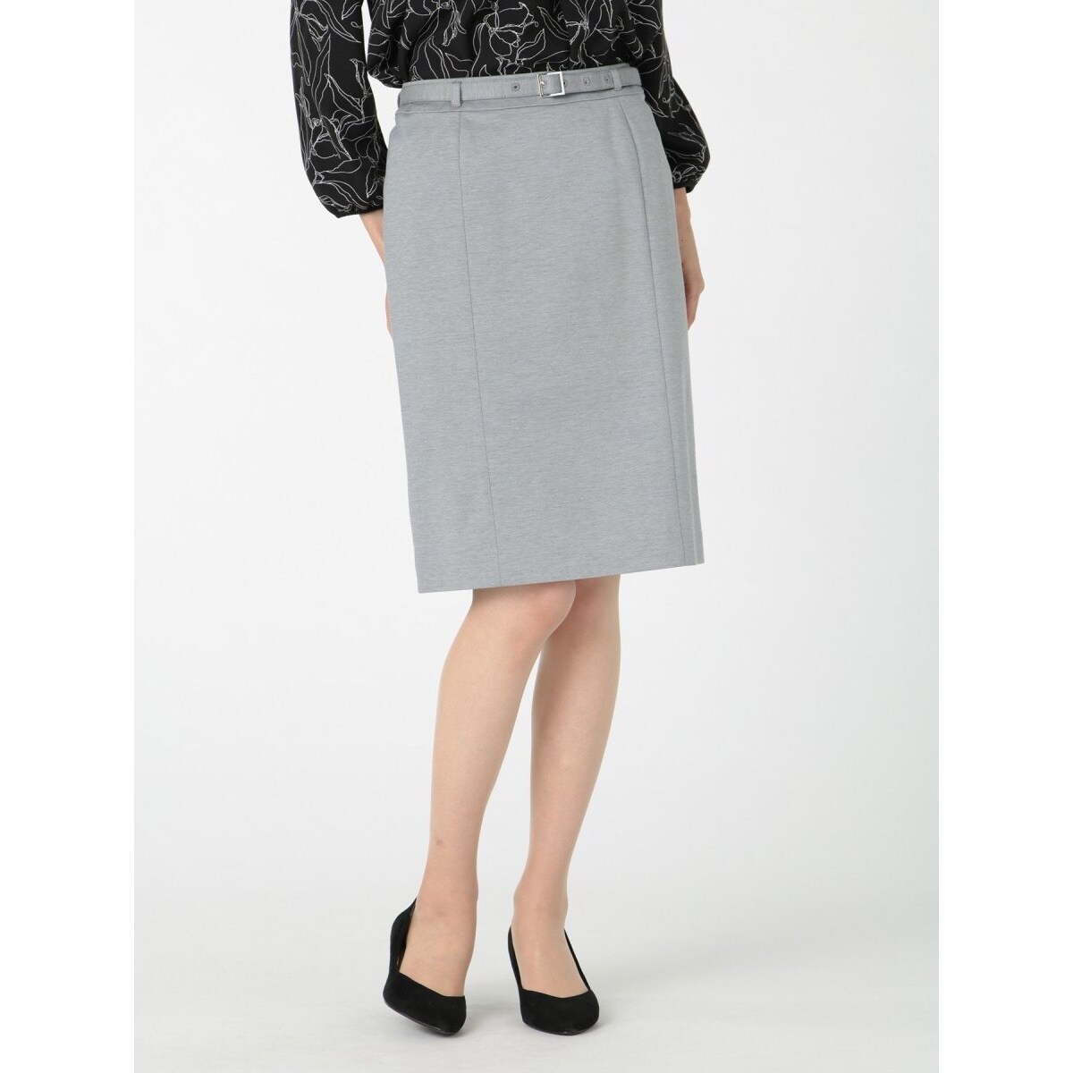 m.f.エディトリアル シルキーツイル セットアップ タイトスカート