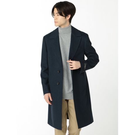 m.f.エディトリアル カシミヤ混ウール 千鳥 ポロコート | m.f. 