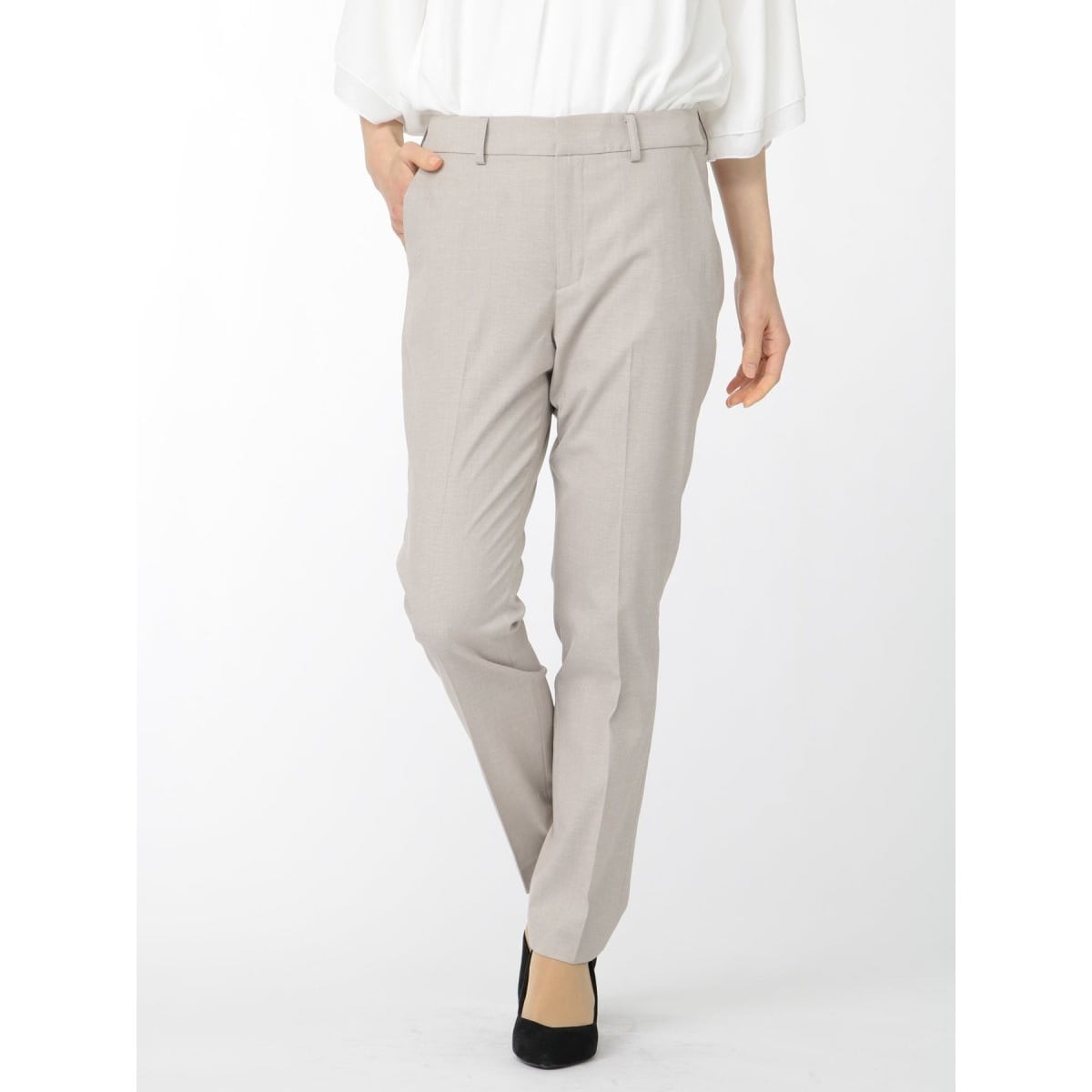 m．f．エディトリアル（m．f．editorial）/【ウォッシャブル UVカット】m．f．エディトリアル テーパードパンツ ベージュ(セットアップ… ウォッシャブル UVカット】m.f.エディトリアル テーパードパンツ