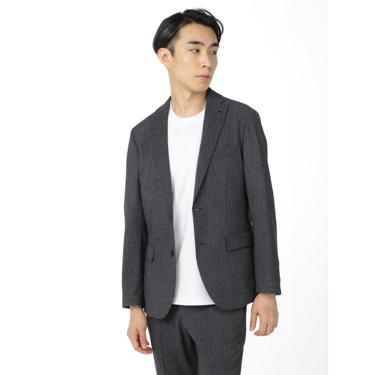 m．f．エディトリアル/m．f．エディトリアル 軽量 2WAYストレッチ 2ボタンスリムジャケット(セットアップ可能) m.f.エディトリアル 軽量 2WAYストレッチ 2ボタンスリムジャケット