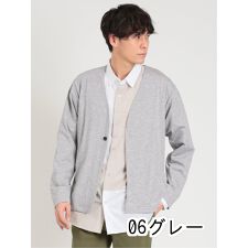 m.f.エディトリアル レーヨンナイロン 1ボタンカーディガン