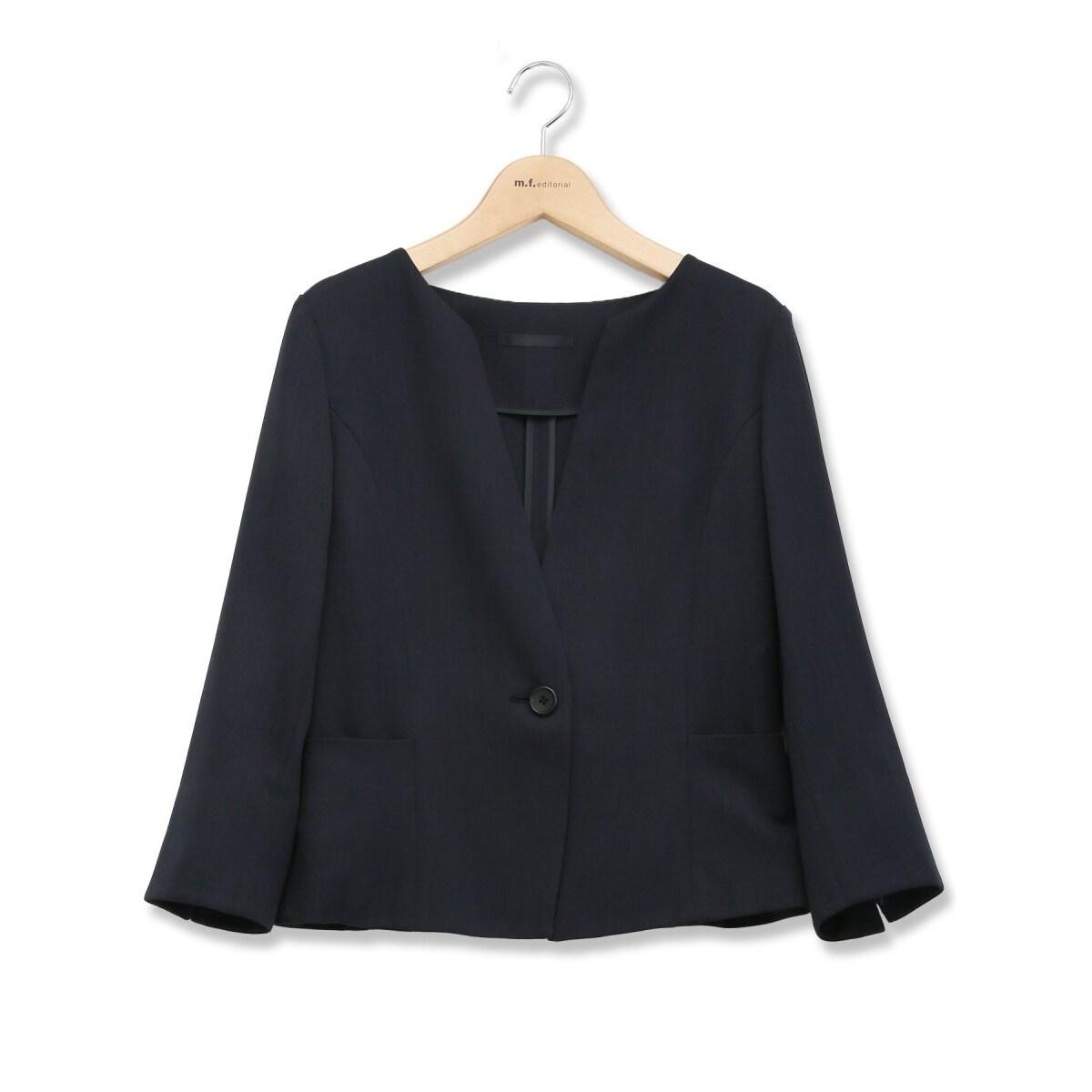 SALE❣️SUIT SELECTノーカラースーツ　上下セットS ウォッシャブル スーツセレクト（SUIT SELECT）/【オールシーズン】ノーカラー