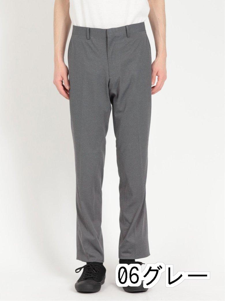 m.f.エディトリアル 軽量ジャージ ノータック ビジネスパンツ グレー