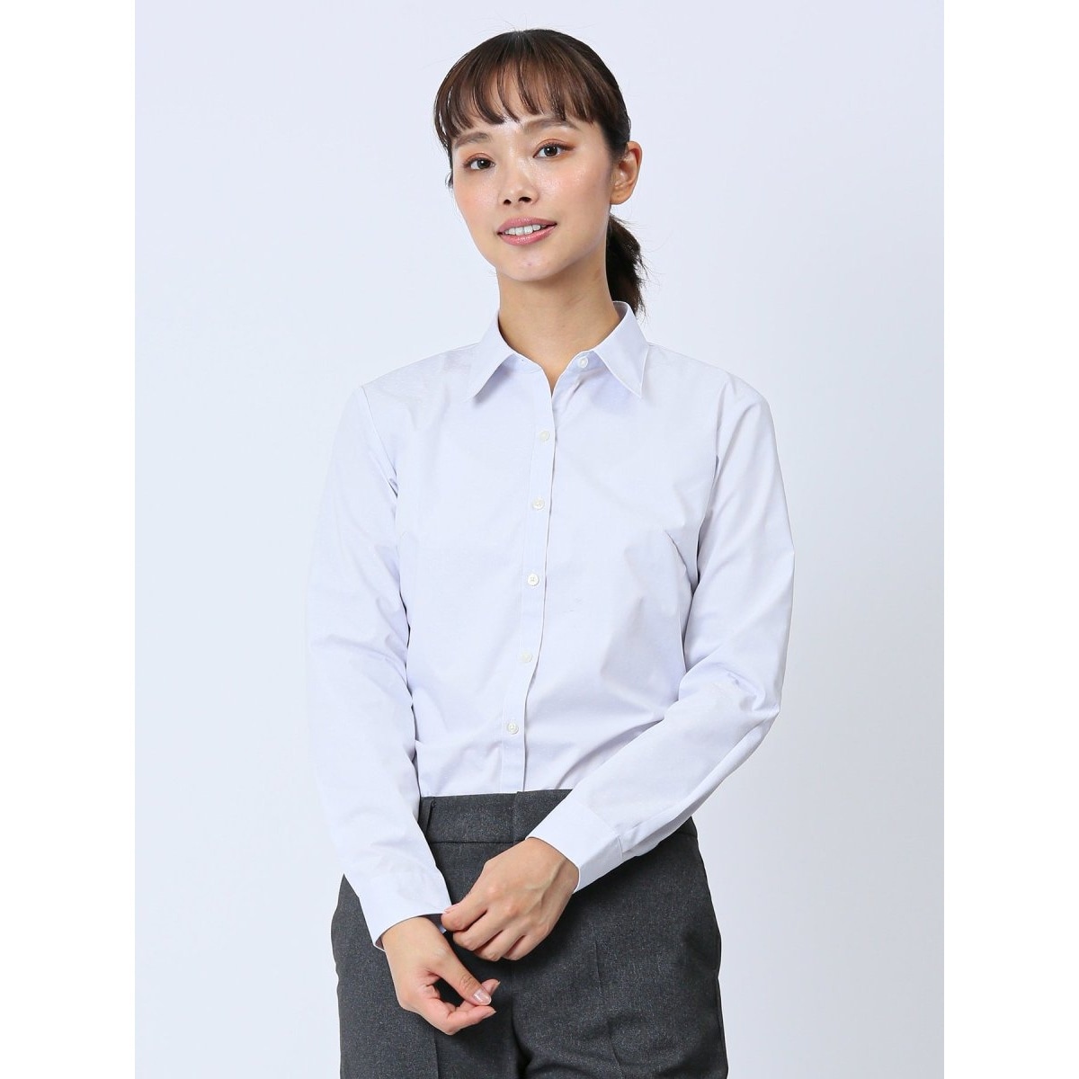 【ストレッチ 形態安定 透け防止 UVカット】m.f.エディトリアル ボウタイ脱着 長袖シャツ 楽天市場】【ストレッチ 形態安定 透け防止 UVカット】m.f.
