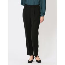 m.f.エディトリアル(m.f.editorial)のm.f.エディトリアル ダブルクロス テーパードパンツ 黒(セットアップ可能)