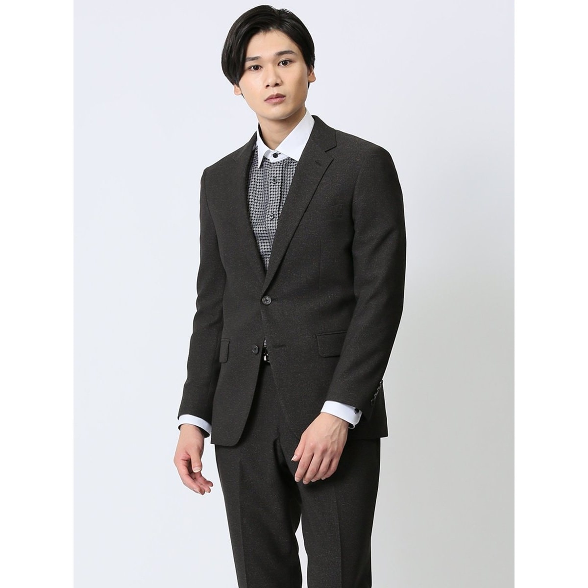 ストレッチ ウォッシャブル】m.f.エディトリアル ニット 2ボタン