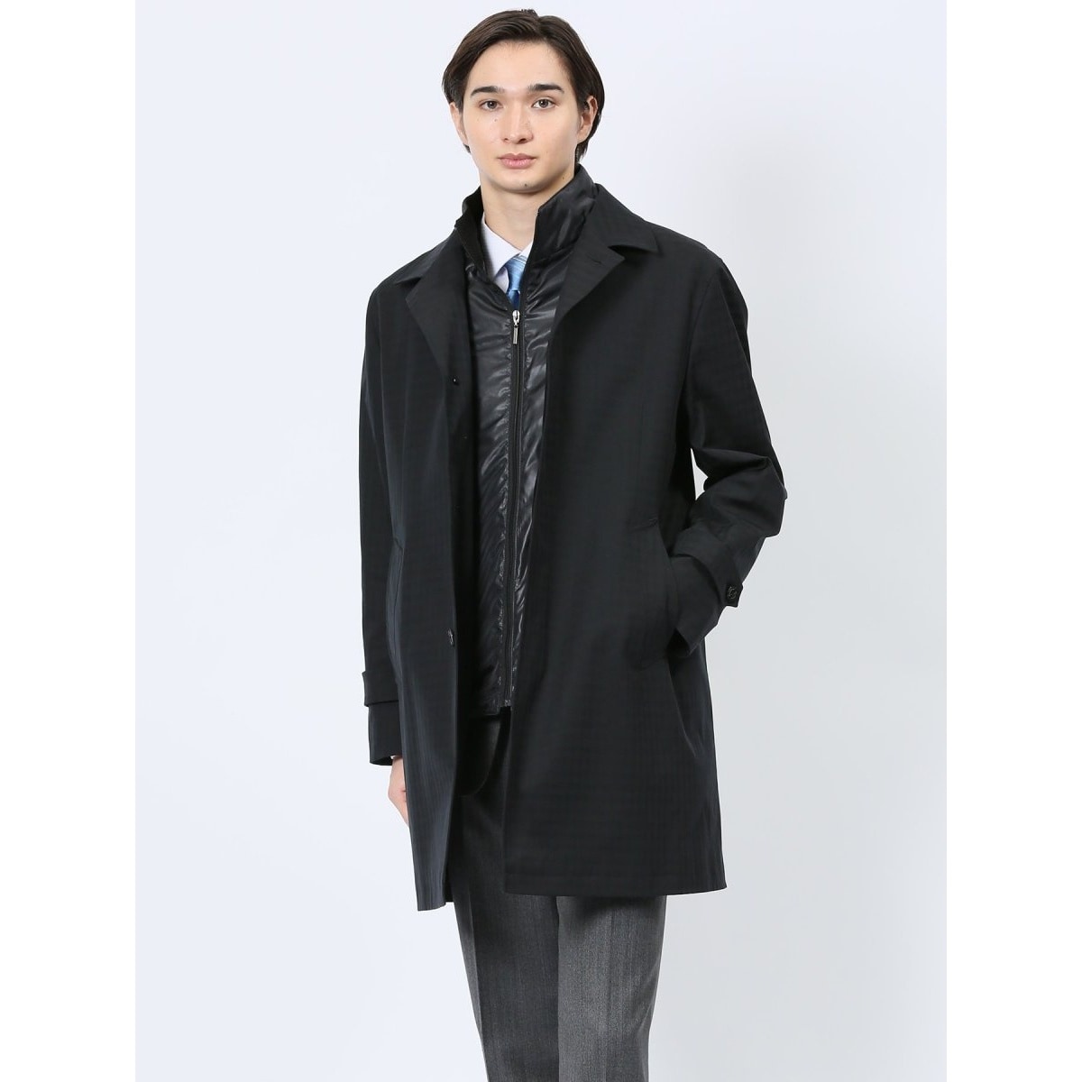 3WAY フード脱着 ライナー付き】m.f.エディトリアル ハーフコート へ