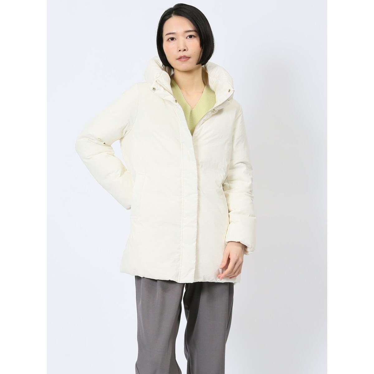 m.f.エディトリアル マイクロタフタ シームレスハーフダウン | m.f.